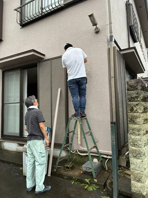 エアコン取り外し作業